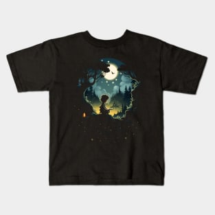 A Halfling at the Home of the Elves - Fantasy Kids T-Shirt